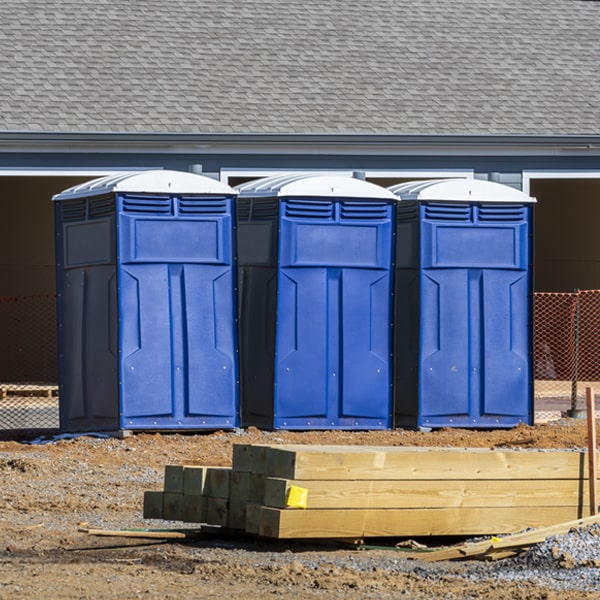 how often are the portable toilets cleaned and serviced during a rental period in Union